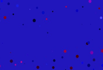 Light Pink, Blue vector texture with disks.