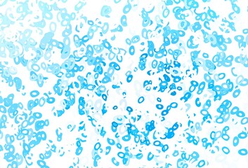 Light Black vector background with bubbles.