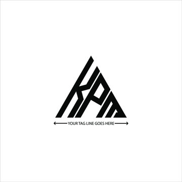 KPM letter logo creative design. KPM unique design