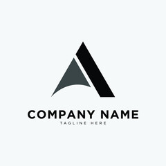 logo with initials A, eye catching, modern, simple and clean. suitable for your business or company
