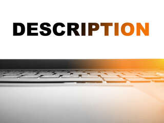DESCRIPTION - on the laptop screen at home.