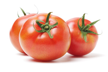 fresh tomato isolated on white background