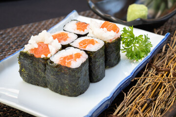 Japanese food, Kaisenmakisushi, Sushi maki set.