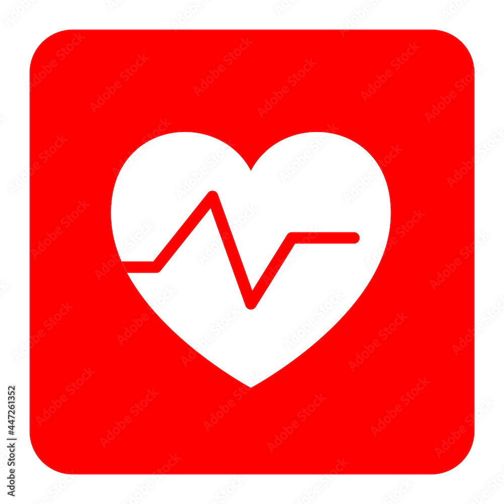 Wall mural heart cpr medical icon vector design