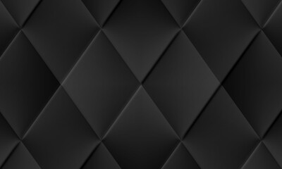 Fototapeta na wymiar black geometric, abstract background, dark paper design, modern wallpaper, wall art, texture, with gradient, you can use for ad, product and card, business presentation, space for text