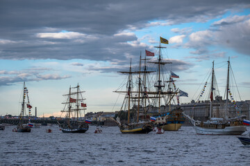 Saint-Petersburg, Russia. Day of the Navy 23.07.2021