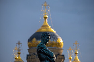 monument to Kruzenshtern in St. Petersburg