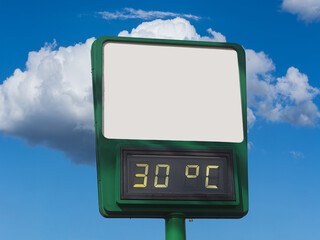 Digital LED outdoor thermomete