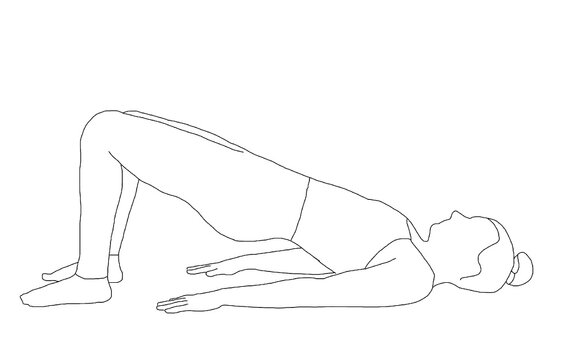 Yoga Pose Vector Illustration