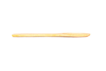 wooden spoon isolated on white background