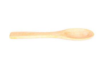 wooden spoon isolated on white background