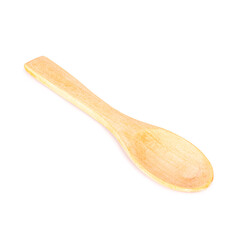 wooden spoon isolated on white background