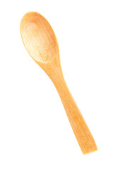 wooden spoon isolated on white background