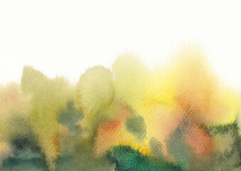 Olive, green and yellow watercolor ombre texture