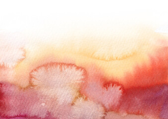 Red, orange and rose watercolor texture