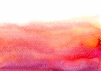 Red, orange and rose watercolor texture