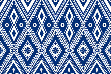 Seamless geometric ethnic asian oriental and tradition pattern design for texture and background. Silk and fabric pattern decoration for carpet, clothing, wrapping and wallpaper