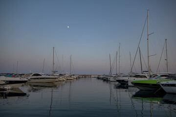 The marina at Puerto Portals in Mallorca, Spain