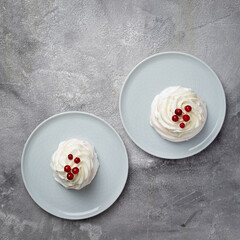 Pavlova is a meringue-based cake topped with fruit and whipped cream