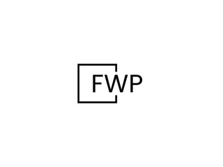 FWP Letter Initial Logo Design Vector Illustration