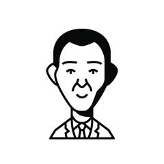Funky male avatar human face