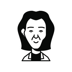 Funky male avatar human face