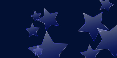 Abstract blue background with star