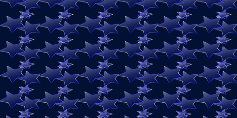 Abstract blue background with star