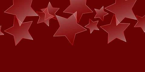 Abstract red background with star