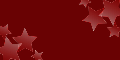 Abstract red background with star
