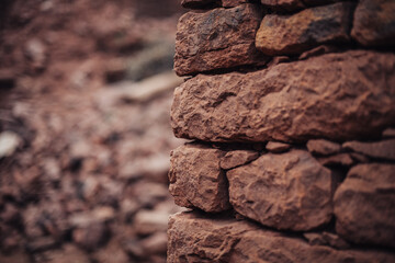 bricks of a moroccan building
