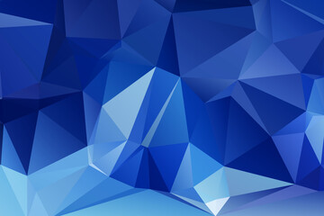 Blue Abstract Color Polygon Background Design, Abstract Geometric Origami Style With Gradient