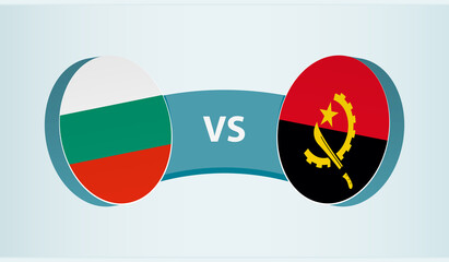 Bulgaria versus Angola, team sports competition concept.