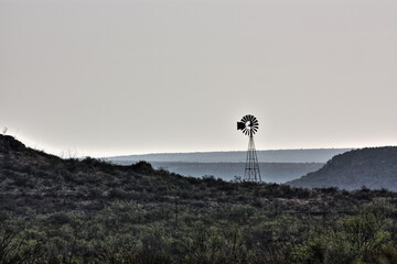 A Texas windmill in the Trans Pecos