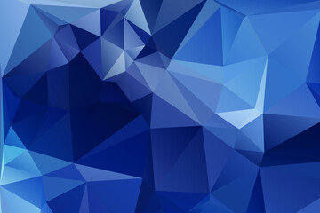Fototapeta premium Blue Abstract Color Polygon Background Design, Abstract Geometric Origami Style With Gradient