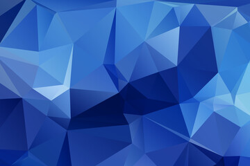 Blue Abstract Color Polygon Background Design, Abstract Geometric Origami Style With Gradient
