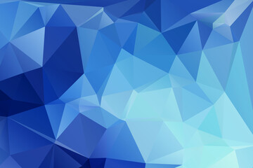 Obraz premium Blue Abstract Color Polygon Background Design, Abstract Geometric Origami Style With Gradient