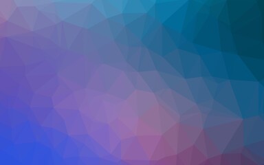 Dark Blue, Red vector abstract polygonal layout.