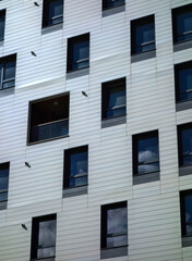 Obraz premium Modern architecture. Windows and balcony pattern.