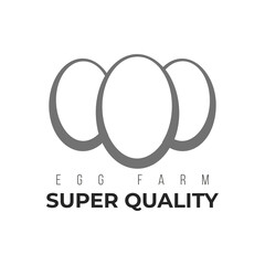 minimalist elegant egg farm logo design with line art style. chicken, duck, bird, etc egg sign branding identity corporate vector logo design background. vector illustration