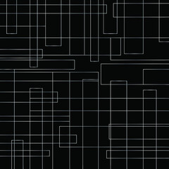 Black wallpaper and lines of silver squares
