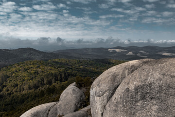 Vista do alto da cidade de Atibaia, na Pedra Grande