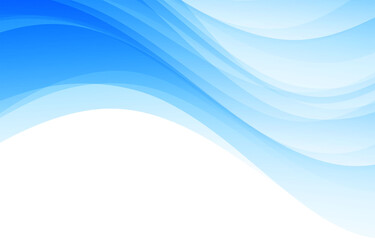 abstract blue wavy background template