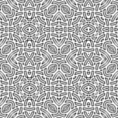 Psychodelic seamless geometric pattern.