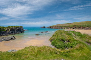 The sands of trevone bay north cornwall