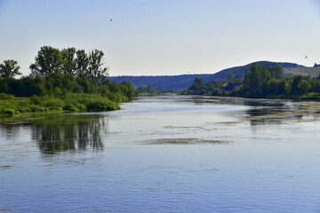 Panorama of the Sylva river near the Plakun waterfall
