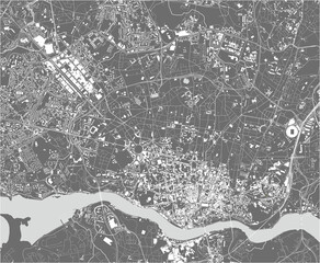 Obraz premium map of the city of Porto, Portugal