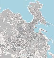 map of the city of A Coruna, Spain - 447306568
