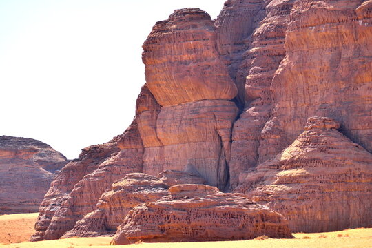 Amazing perta mountain view in Al Ula in Saudi Arabia