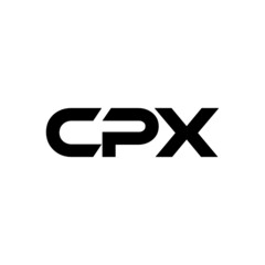 CPX letter logo design with white background in illustrator, vector logo modern alphabet font overlap style. calligraphy designs for logo, Poster, Invitation, ETC.